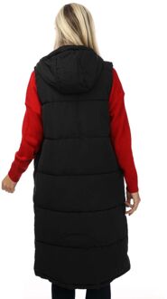 Only Alina lange bodywarmer voor dames, zwart