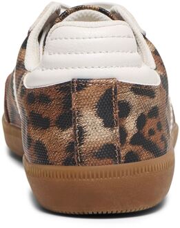 Only Amber Polyester Dames Sand/luipaard Sneakers Bruin - EU 37 / UK 4