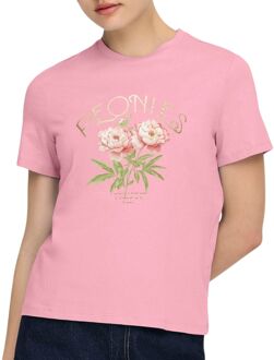 Only Amberdine Print T-shirt Dames - S