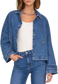 Only April Short Denim Trenchcoat Dames - L