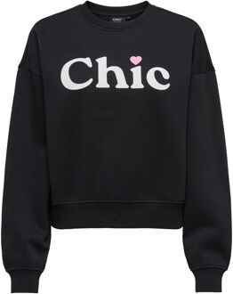 Only Best Print Crew Sweater Dames