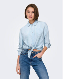 Only Blouse lange mouw 15195910 lecey Lichtblauw - XS
