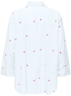 Only Blouse lange mouw 15283743 new lina - maat S Wit