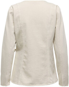 Only Blouse lange mouw 15364343 silla - maat S Beige