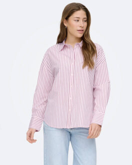 Only Blouse lange mouw 15367554 oregon Roze