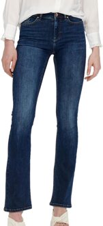 Only Blush Mid Flared Jeans Dames donker blauw - S-30
