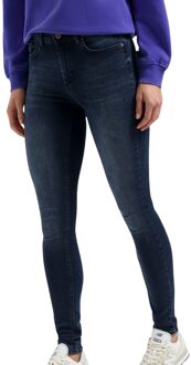 Only Blush Mid Skinny Jeans Dames donker blauw - L-30