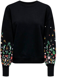 Only Brooke Round Neck Flower Sweater Dames