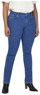 ONLY carmakoma Alicia Regular Denim Jeans voor Vrouwen Only Carmakoma , Blue , Dames - 2Xl,Xl,4Xl,3Xl