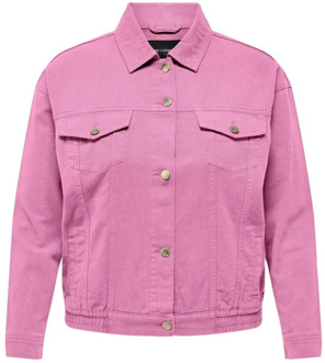 ONLY carmakoma Begonia Pink Jas | Freewear Roze Only Carmakoma , Pink , Dames - L,M,S