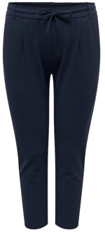 ONLY carmakoma Donkerblauwe broek met elastische taille en koord - 44