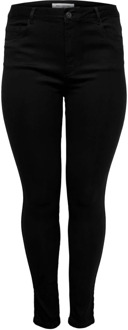 ONLY carmakoma high waist skinny jeans Zwart - 42-32