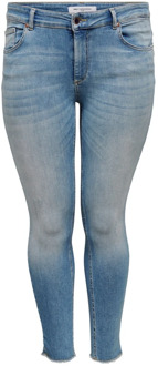 ONLY carmakoma skinny jeans light denim Blauw - 52-32