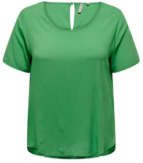 ONLY carmakoma Stijlvolle Top voor Vrouwen Only Carmakoma , Green , Dames - 2Xl,Xl,3Xl