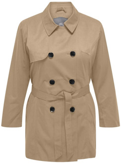 ONLY carmakoma Valerie Trenchcoat voor vrouwen Only Carmakoma , Beige , Dames - M,S