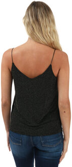 Only Carolla glitter hemdtopje voor dames, zwart-goud Zwart/goud - EU 38 / UK 10