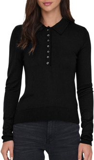 Only Cathrine LS Knit Polo Dames - XS