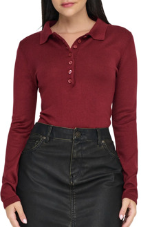 Only Cathrine LS Knit Polo Dames
