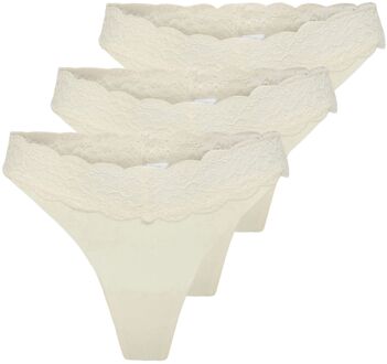 Only Chloe Lace String Dames (3-pack) - XL