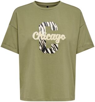 Only Cia Life Foldup Print T-shirt Dames - XS