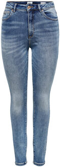 Only cropped high waist skinny jeans blauw - 26-30