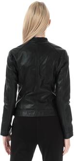 Only Dames/Dames Bandit Faux Leren Bikerjasje (Zwart) - maat EU 36 / UK 8