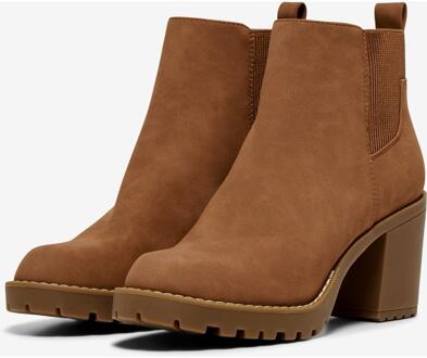 Only Dames/Dames Barbara Enkellaarsjes (Cognac) Bruin - EU 40.5 / UK 7