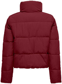 Only Dames/Dames Dolly Korte Gewatteerde Jas (Wijn) - maat 12-14 Regular (UK Womens) Wijnrood