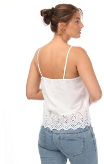 Only Dames/Dames Lou Life Geborduurd Hemdje (Wit) - EU 34 / UK 6
