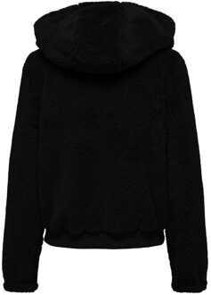 Only Dames/Dames Newanna Teddy Fleece Jas (Zwart)