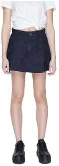 Only Denim Skirts Only , Blue , Dames - L,M,S,Xs