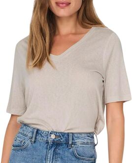 Only Elise V-Neck Shirt Dames - L