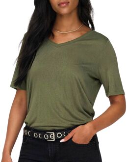 Only Elise V-Neck Shirt Dames - M