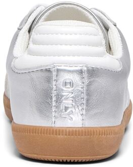 Only ENKEL Amber Polyester Dames Zilveren Sneakers - maat EU 40.5 / UK 7