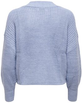 Only Enkel Dames Cardigan In Lichtblauw