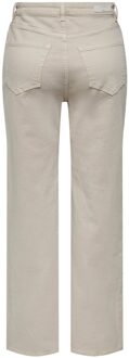 Only ENKEL hoge taille wijde pijpen jeans ONLJUICY ecru