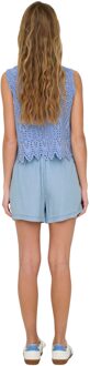 Only Enkel Shorts Lichtblauw - XS