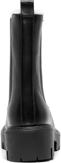 Only ENKELE BETTY-9 WARME GEVOERDE Polyurethaan Dames Zwarte Hak Enkelboots - EU 37 / UK 4