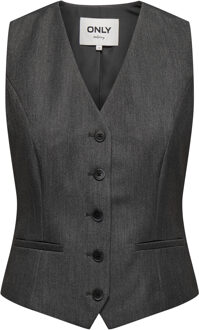 Only Gilet IRIS-HATTIE donker grijs - 34;38