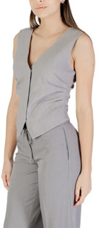 Only Gilets women gilet Grijs - 40