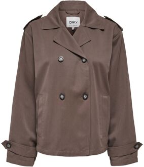 Only Hannah Short Life Trenchcoat Jas Dames - XS