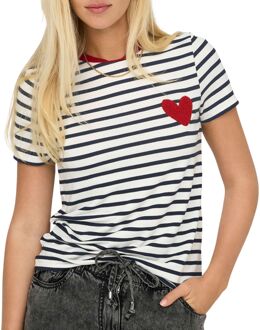 Only Heart Shirt Dames - M