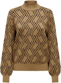 Only Hoge hals trui voor vrouwen Only , Brown , Dames - L,M,S,Xs