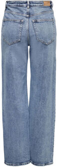 Only Juicy hw wide leg rea365 noos medium blue deni Blauw - 28-32