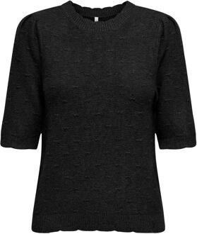 Only Katia SS Structure Knit Shirt Dames - XS
