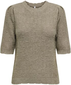 Only Katia SS Structure Knit Shirt Dames - XS