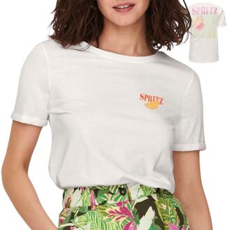 Only Kita Life Drinks T-shirt Dames - M