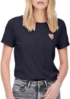 Only Kita Logo Shirt Dames - M