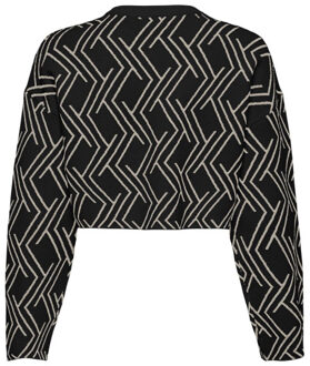 Only Koganny ls short oneck knt ecru dessin - 128