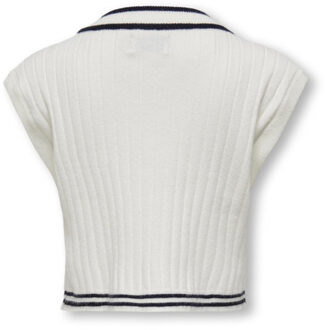 Only Kogbeta sl short v-neck vest ecru - 152